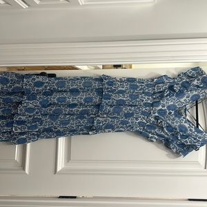 aqua Royal blue dress